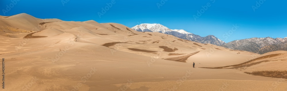 Panorama of the Great Sand Dunes National Park, Colorado Panorama of the Great Sand Dunes National Park, Colorado