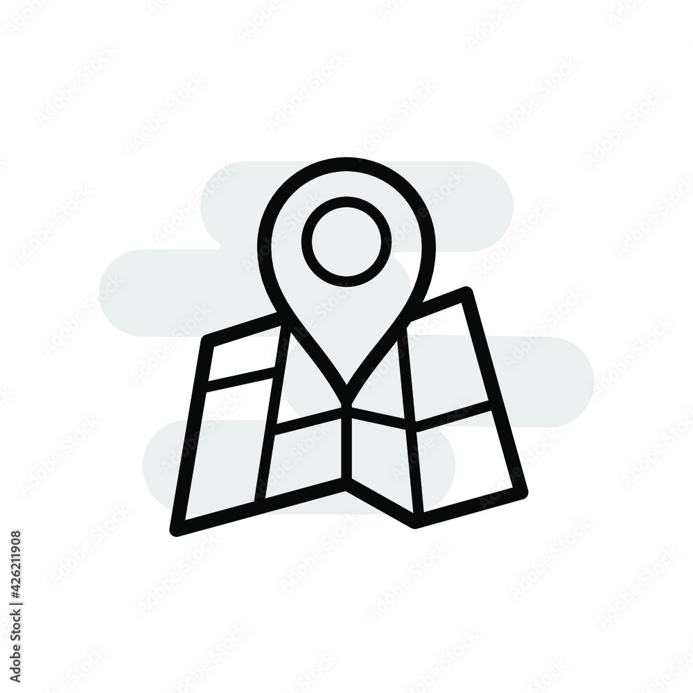 Location pin icon template Location pin icon template