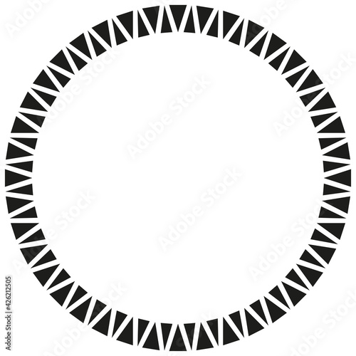 Round African border frame design.