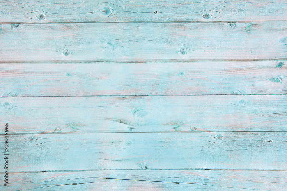 Naklejka premium blue wood texture. Background old wooden panels.