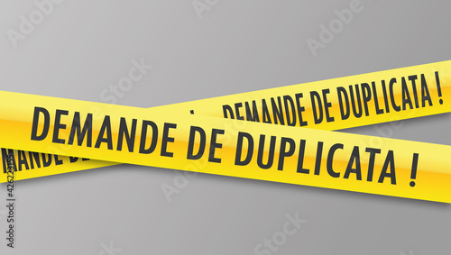 Logo demande de duplicata.