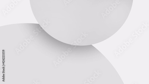 4K Seamless loop Bright modern abstract with great and white color moving geometric shapes on the white background. Seamless loop