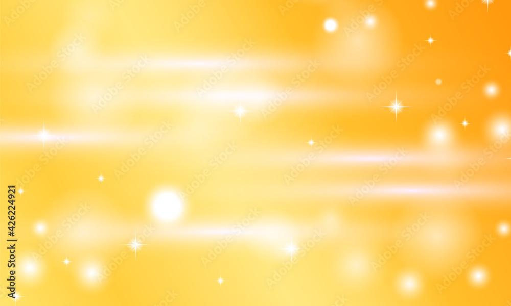 背景 キラキラ オレンジ グラデ Stock Vector Adobe Stock
