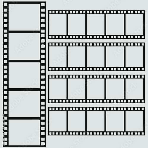 vector de cinta de fotografías editables 