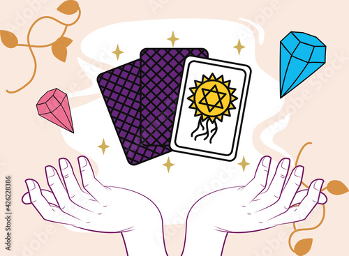 cards over hands
