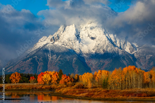 Autumn Sunrise at Mount Moran Teton National Park, Wyoming