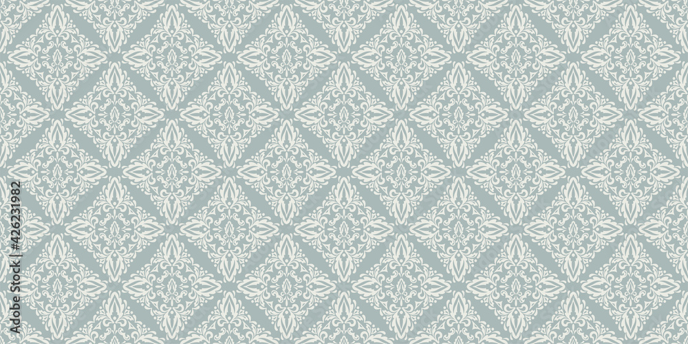 Background pattern in retro style with floral ornament, wallpaper. Seamless pattern, texture for your design Background pattern in retro style with floral ornament, wallpaper. Seamless pattern, texture for your design