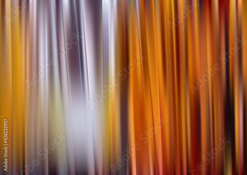 Abstract Orange and Grey Shiny Vertical Lines Background