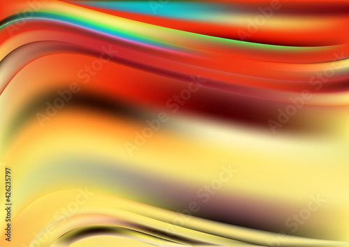 Abstract Red Yellow and Blue Blurred Background