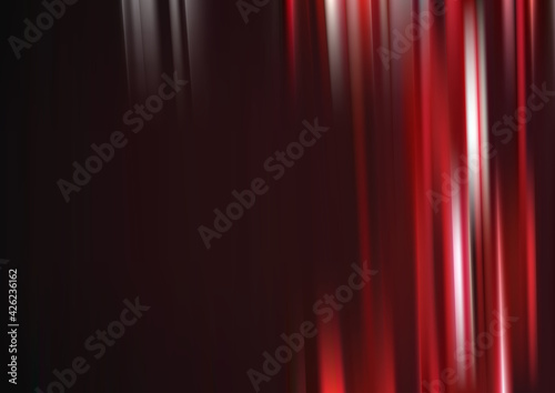 Red and Black Abstract Shiny Vertical Lines and Stripes Background