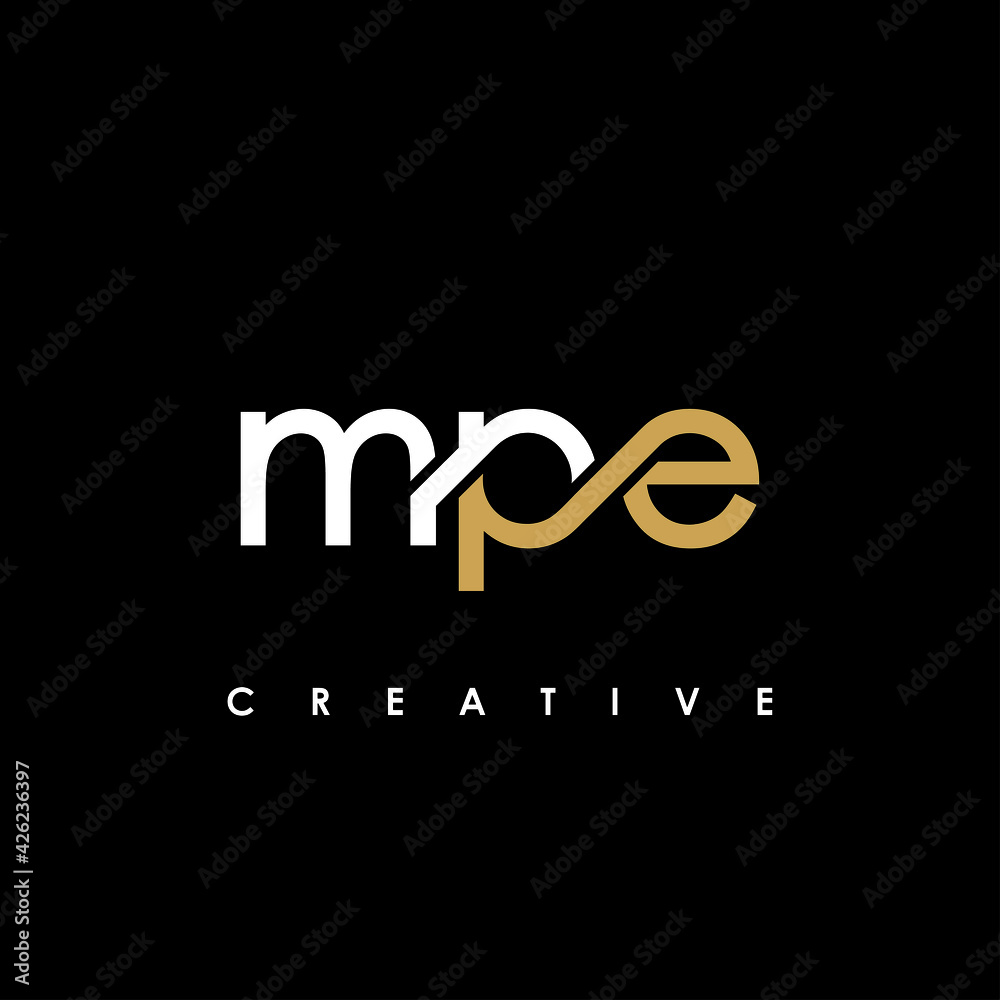 MPE Letter Initial Logo Design Template Vector Illustration MPE Letter Initial Logo Design Template Vector Illustration