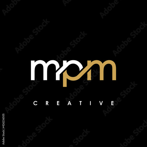 MPM Letter Initial Logo Design Template Vector Illustration