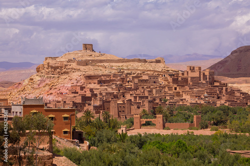View of Ait Benhaddou near Ouarzazate  Morocco 
