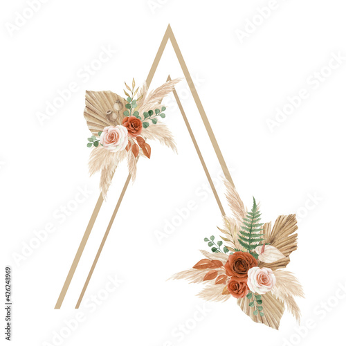 Bohemian flower wedding Arch