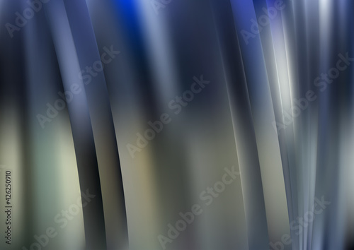 Blue Brown and Grey Abstract Shiny Vertical Stripes Background Design