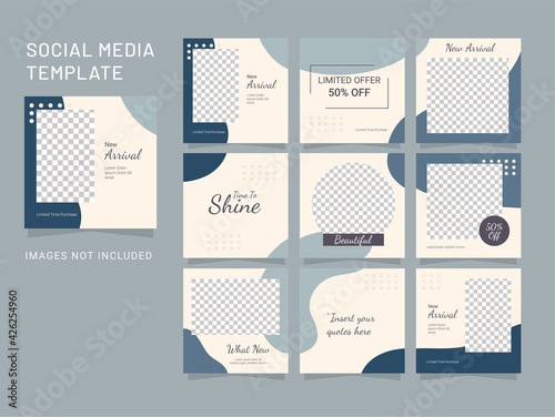 Template Feed Fashion Women Puzzle Instagram