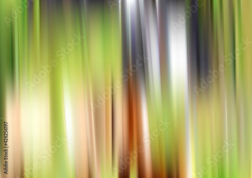 Grey Brown and Green Shiny Vertical Stripes Background