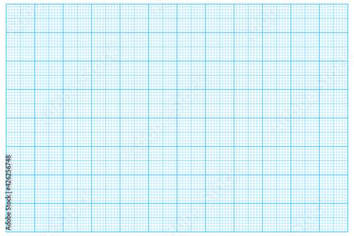 Millimeter graph paper grid. Abstract squared background. Geometric pattern for school, technical engineering line scale measurement. Lined blank for education isolated on transparent background