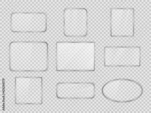 Set of vector glass plates