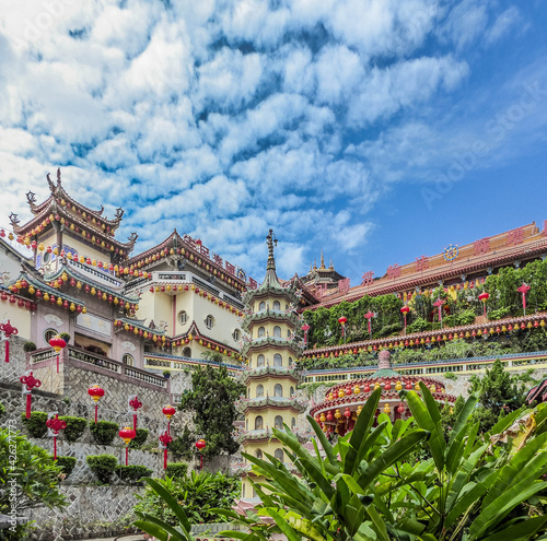 The Kek Lok Si Temple is a Buddhist temple situated in Air Itam, Penang, Malaysia, facing the sea, and is one of the best known temples on the island. It is the largest Buddhist temple in Malaysia. .