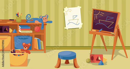 kindergarten nursery scene