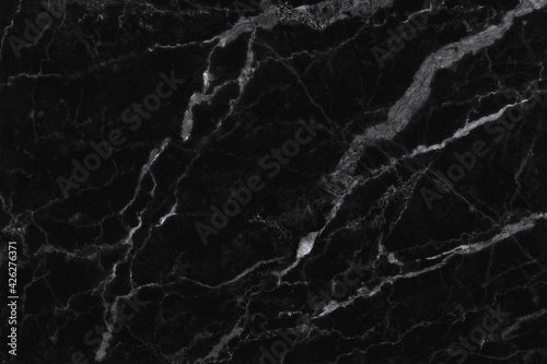 Black marble seamless texture with high resolution for background and design interior or exterior, counter top view.