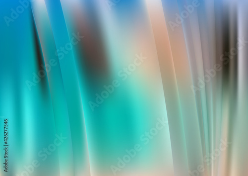 Blue and Brown Abstract Shiny Vertical Stripes Background