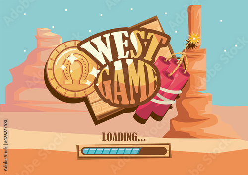 west game label