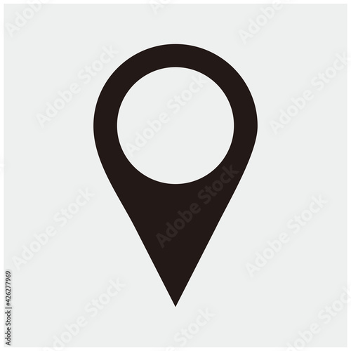 pin locator icon vector design template