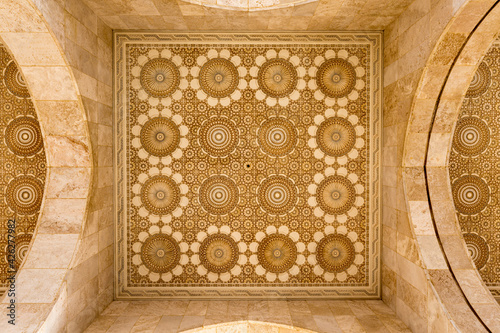 Exterior of Great Hassan II Mosque in Casablanca photo