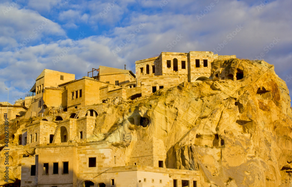 Fototapeta premium Beautiful scene in Urgup, Cappadocia Turkey 