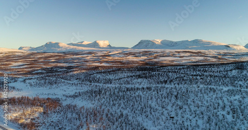 Εκτύπωση καμβά Lapporten mountains winter 01