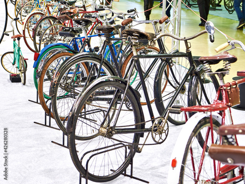 Old vintage road bikes