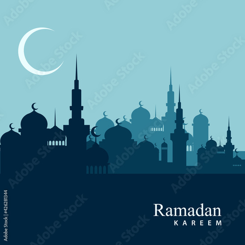 ramadan Social media post template design   elegant square cover with arabian ornament