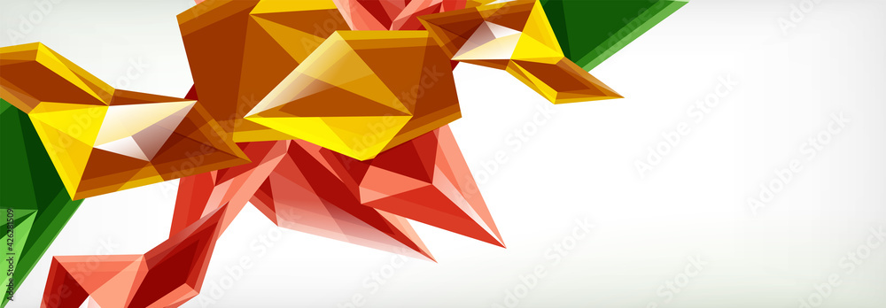 Vector 3d triangles and pyramids abstract background for business or technology presentations, internet posters or web brochure covers Vector 3d triangles and pyramids abstract background for business or technology presentations, internet posters or web brochure covers