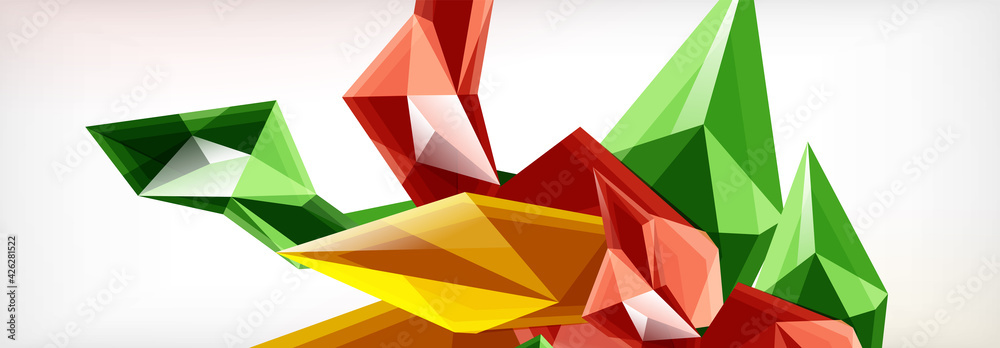 Vector 3d triangles and pyramids abstract background for business or technology presentations, internet posters or web brochure covers Vector 3d triangles and pyramids abstract background for business or technology presentations, internet posters or web brochure covers