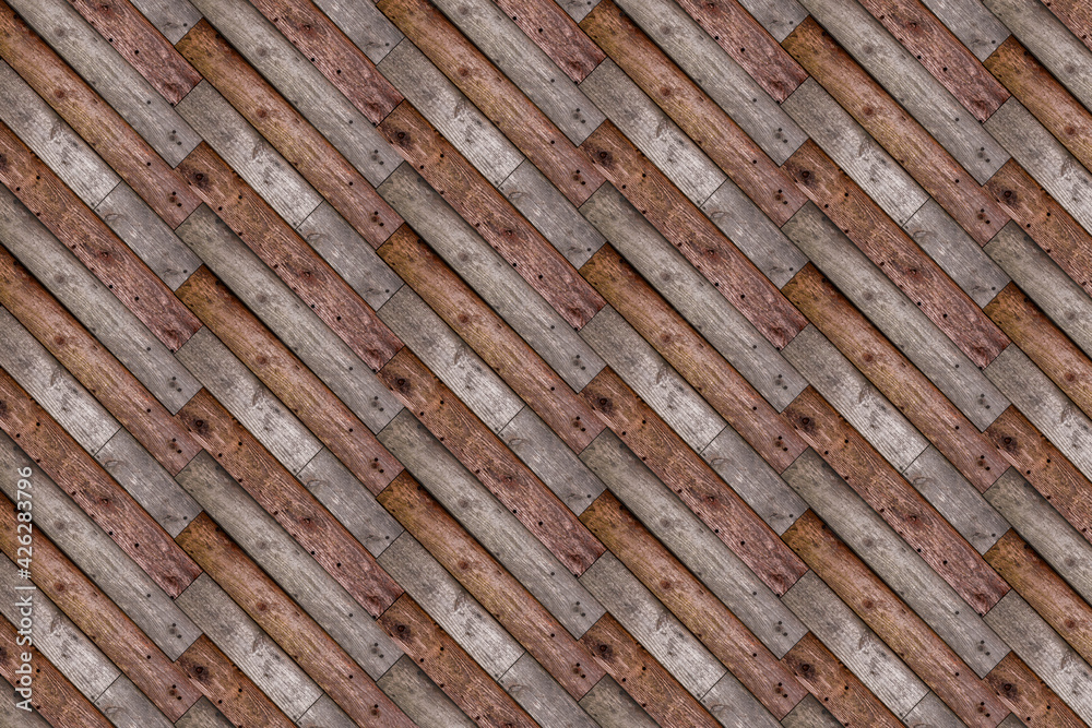 Brown grained wood frame background image