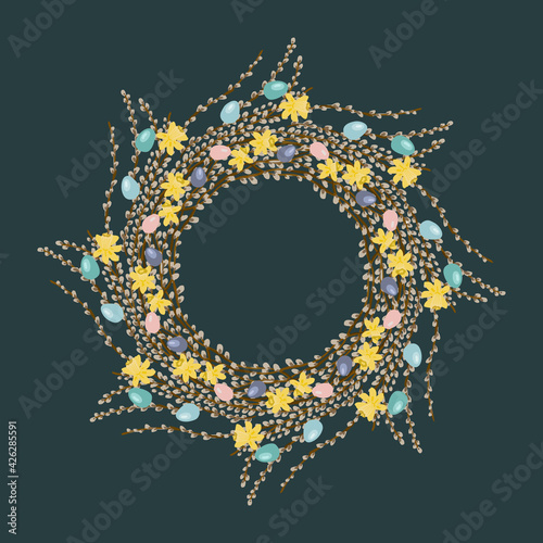 Spring branches. Save the date. Easter decorations.