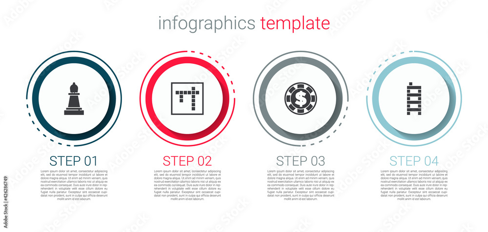 Set Chess, Bingo, Casino chip with dollar and Mahjong pieces. Business infographic template. Vector Set Chess, Bingo, Casino chip with dollar and Mahjong pieces. Business infographic template. Vector