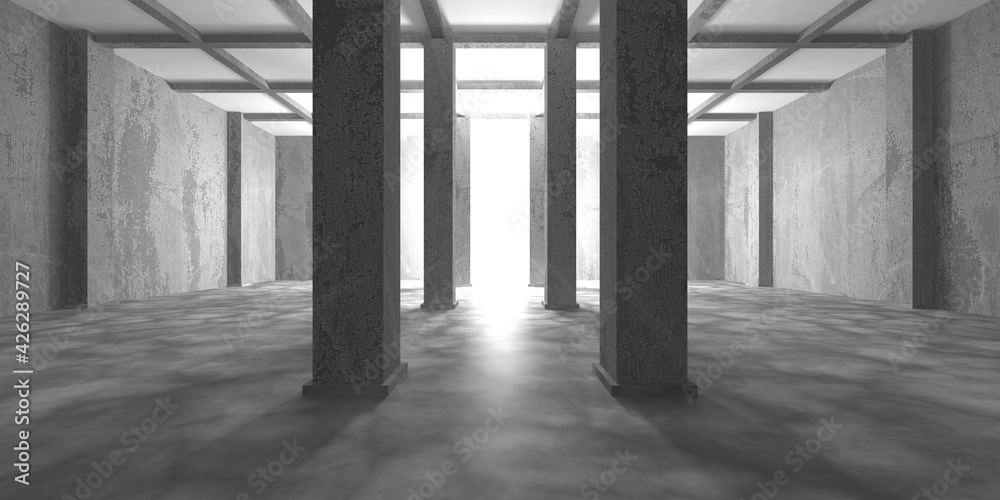 Abstract architecture interior background. Empty concrete room Abstract architecture interior background. Empty concrete room