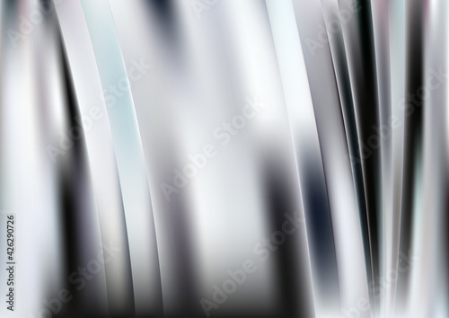 Abstract Black and Grey Shiny Vertical Lines and Stripes Background