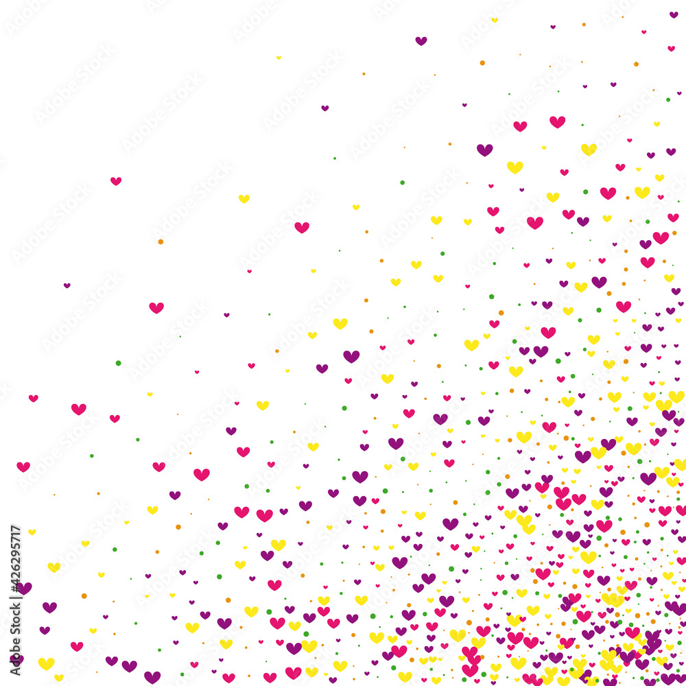Red Pattern Round Illustration. Yellow Pretty Background. Rose Heart Little. Purple Drop Texture. Pleasure Wallpaper.