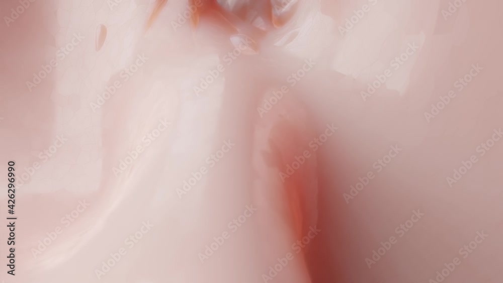 smooth 3D animated flesh-colored surface. abstract loop background. 3d render smooth 3D animated flesh-colored surface. abstract loop background. 3d render