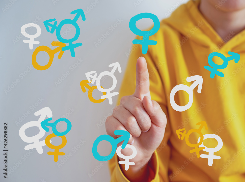 Teen problem Family issues Gender confusion in teenager. A teen boy