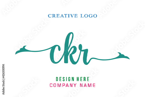 CKR lettering logo is simple, easy to understand and authoritative photo