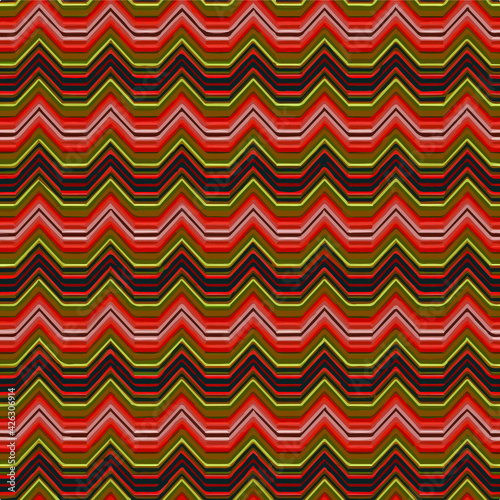 rainbow wavy stripes. pattern on white background. Great for wallpaper, web background, wrapping paper, fabric, packaging, greeting cards, invitations and more.Horizontal curvy lines. © t2k4