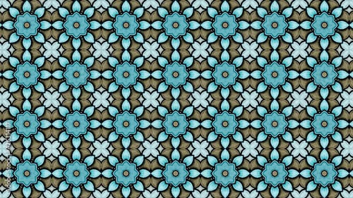 Abstract Geometrical Motion Graphics Background. Computer generated loop animation. Multicolored Shapes Pattern