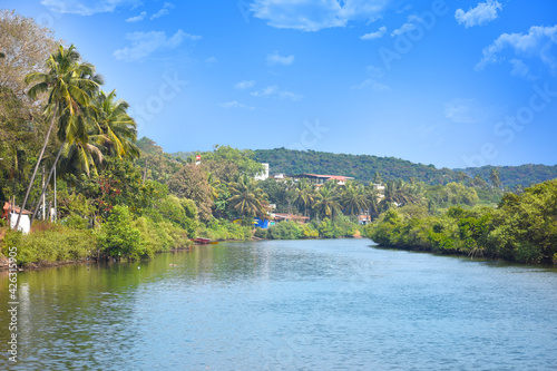 view of the river and mountains