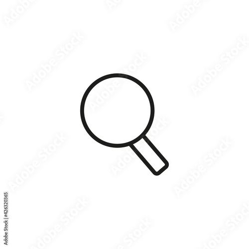 Magnifying glass instrument icon, magnifying sign, glass, magnifier or loupe sign, search 