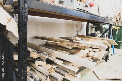 Carpenter in the carpentry in action